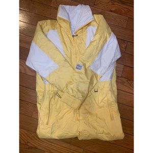 Women yellow FERA SKI Jumpsuit Size 10